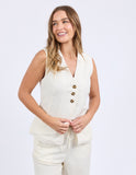 Foxwood - Payton Vest - Vintage White