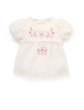 Purebaby - Embroidered Top - Cloud