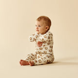 Wilson & Frenchy - Hot Cross Buns Organic Zipsuit With Feet