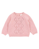 Bebe - Molly Pointelle Jumper - Pink Marl