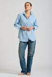 Shirty - The Elodie Girlfriend Relaxed Shirt - Blue Stripe