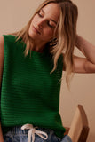 Ceres Life - Margot Mesh Tank - Kelly Green