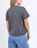 Foxwood - Line Tee - Charcoal