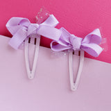 Lauren Hinkley - Lavender Bunny Mini Grosgrain Hair Clips