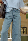 Ceres Life - Evie Wide Leg Jeans - Mid Vintage Blue