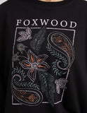 Foxwood - Paisley Crew - Black