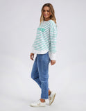 Foxwood - Simplified Stripe Crew - Green