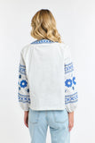 365 Days - Daisy Cross Shirt - White