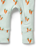 Wilson & Frenchy - Cute Carrots Organic Zipsuit With Feet