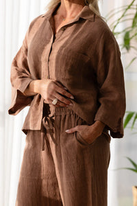 Eadie Lifestyle - Fundamental Linen Shirt - Clay