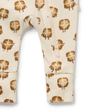 Wilson & Frenchy - Hot Cross Buns Organic Zipsuit With Feet
