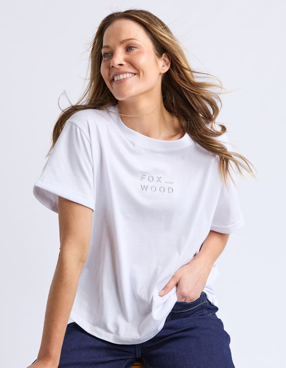 Foxwood - Huntleigh Oversized Tee - White