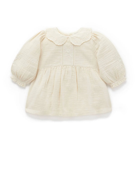 Purebaby - Lily Blouse - Cloud