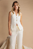 Foxwood - Payton Vest - Vintage White