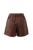 Ceres Life - Darcy Relaxed Everday Short - Chocolate
