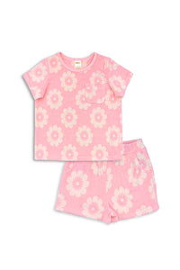 Milky - Floral Terry Towelling Set