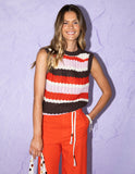 Foxwood - Haven Stripe Knit Top - Grenadine Stripe
