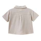 Cracked Soda - Freddie Linen Shirt - Pebble