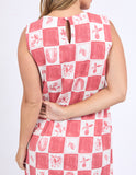 Foxwood - Biarittz Dress - Crimson Print
