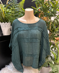 The Italian Cartel - Melfi Top - Teal