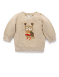 Purebaby - Magical Forest Jumper - Oatmeal Melange