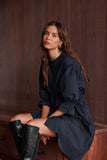Tirelli - Shirring Detail Dress - Black