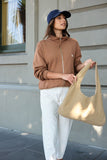 Ceres Life - Freya Zip Thru Sweat - Toffee