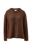 Ceres Life - Sage Chunky Knit Crew - Chocolate