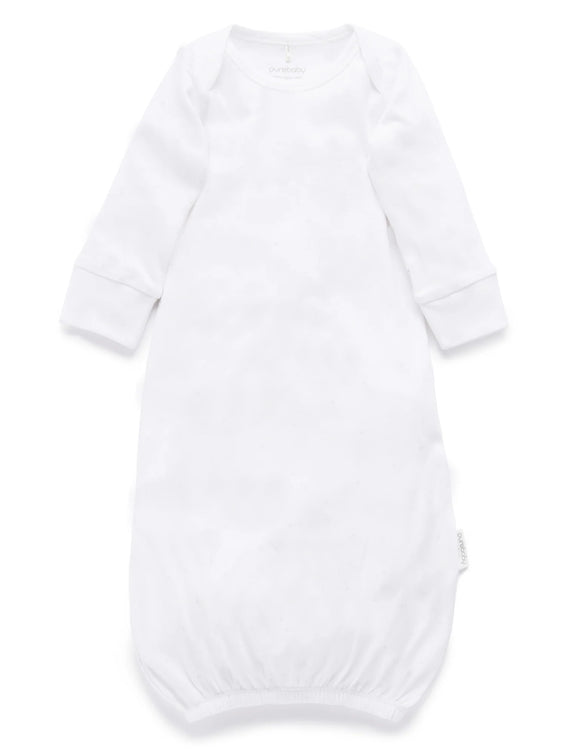 Purebaby - Sleepsuit - White