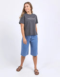 Foxwood - Line Tee - Charcoal