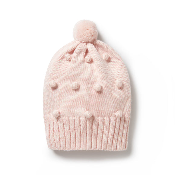 Wilson & Frenchy - Pink Knitted Bauble Hat