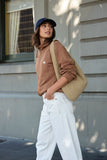 Ceres Life - Freya Zip Thru Sweat - Toffee