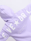 Eve Girl - Performance Hoodie - Purple & White