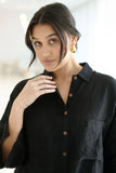Eadie Lifestyle - Fundamental Linen Shirt - Black