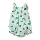 Wilson & Frenchy - Apple Papple Organic Crinkle Tie Playsuit