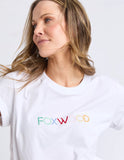 Foxwood - Confetti Tee - White