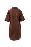 Ceres Life - Bonnie Relaxed Shirt Dress - Chocolate