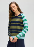 LD & Co - Crazy Stripe Crew - Ink