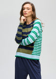LD & Co - Crazy Stripe Crew - Ink
