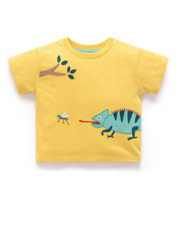 Purebaby - Chameleon Relaxed Tee - Corn