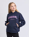 Eve Girl - Performance Hoodie - Navy & Pink