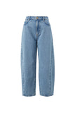 Ceres Life - Maggie Tapered Barrel Jeans - Mid Vintage Blue