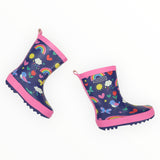 Korango - Spring Rainbow Gumboots - Navy