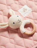 Purebaby - Knitted Rabbit Rattle