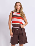 Foxwood - Haven Stripe Knit Top - Grenadine Stripe