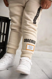 Cracked Soda - Onyx Detailed Trackpants - Oat