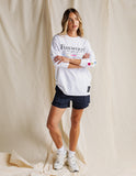 Foxwood - Coded Long Sleeve Tee - White