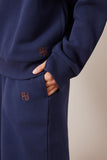 Ceres Life - Marli Button Sweat - Heritage Navy