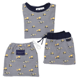 Korango - Cotton PJ’s Trucks & Diggers Print - Navy