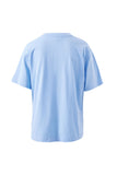 Ceres Life - Stevie Slouchy Tee - Powder Blue/ Chocolate Varsity